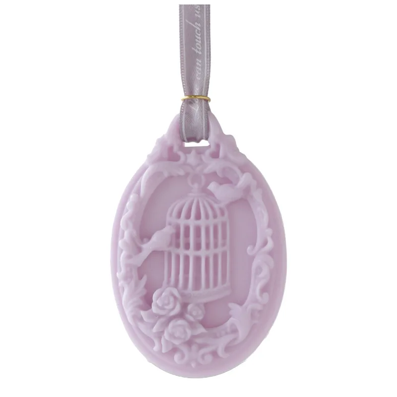 Birdcage Aromatherapy Candle Wax Tablets Wardrobe Deodorant Car Pendant Solid Balm Aromatic Air Freshener Long Lasting Fragrance
