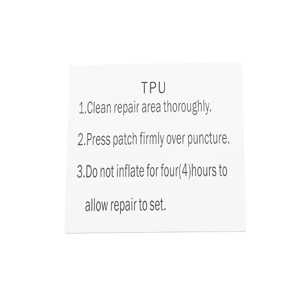 Camping tent repair tape self-adhesive repair patch clear TPU adhesive patch waterproof inflatable toy repair kit elastic square for rubber boat