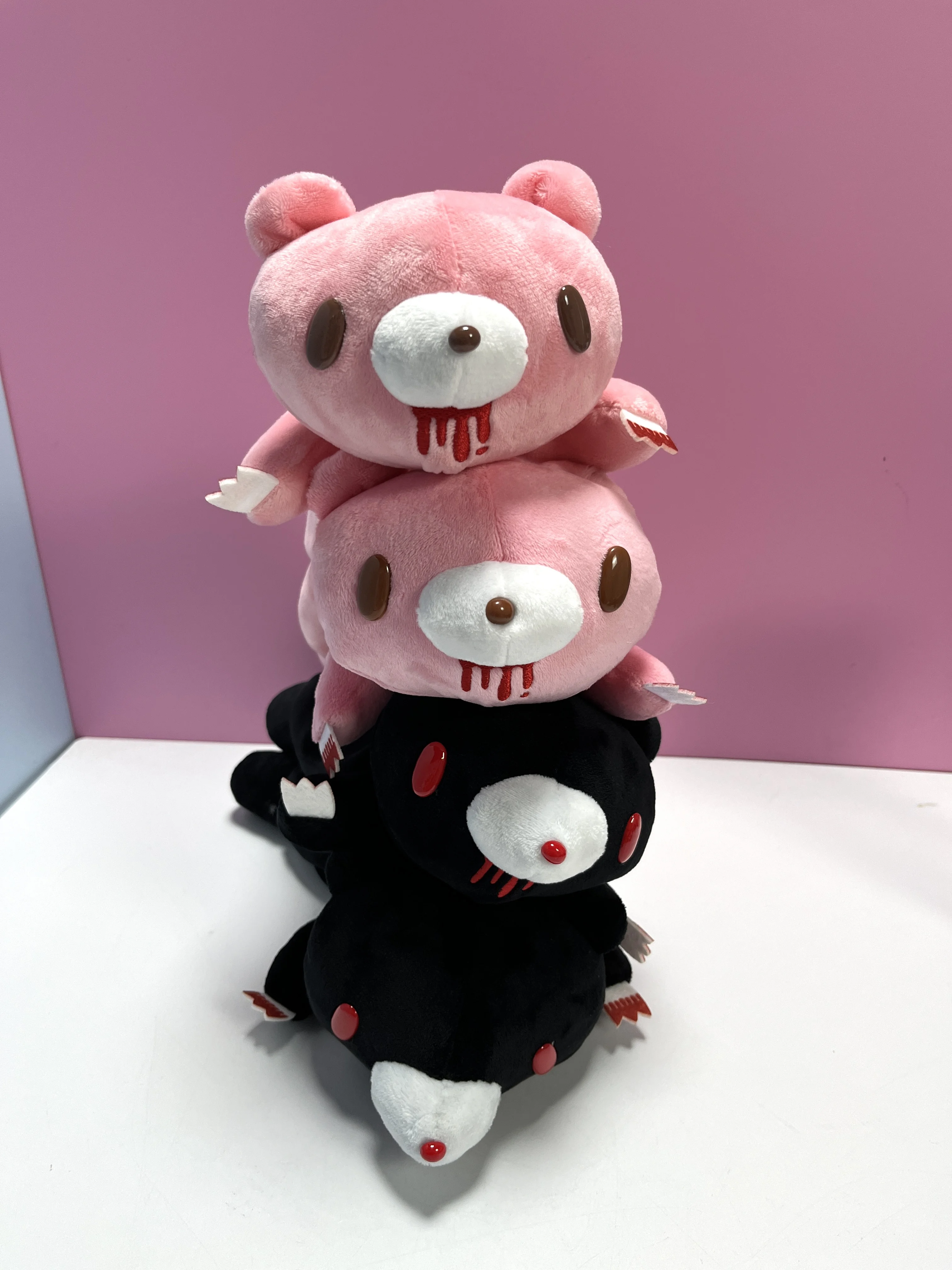 귀여운 곰 플러시 연필 케이스 대용량 부드러운 푹신한 문구 가방 소녀를위한 어린이 학교 용품 화장품 주머니