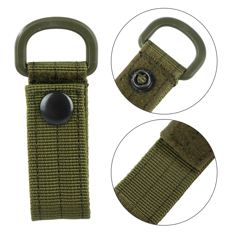 Multifunctional Nylon Webbing Carabiners Portable Hang Buckle Strap Belt Clips Keychain Clip Supplies Outdoor Sports Accessories