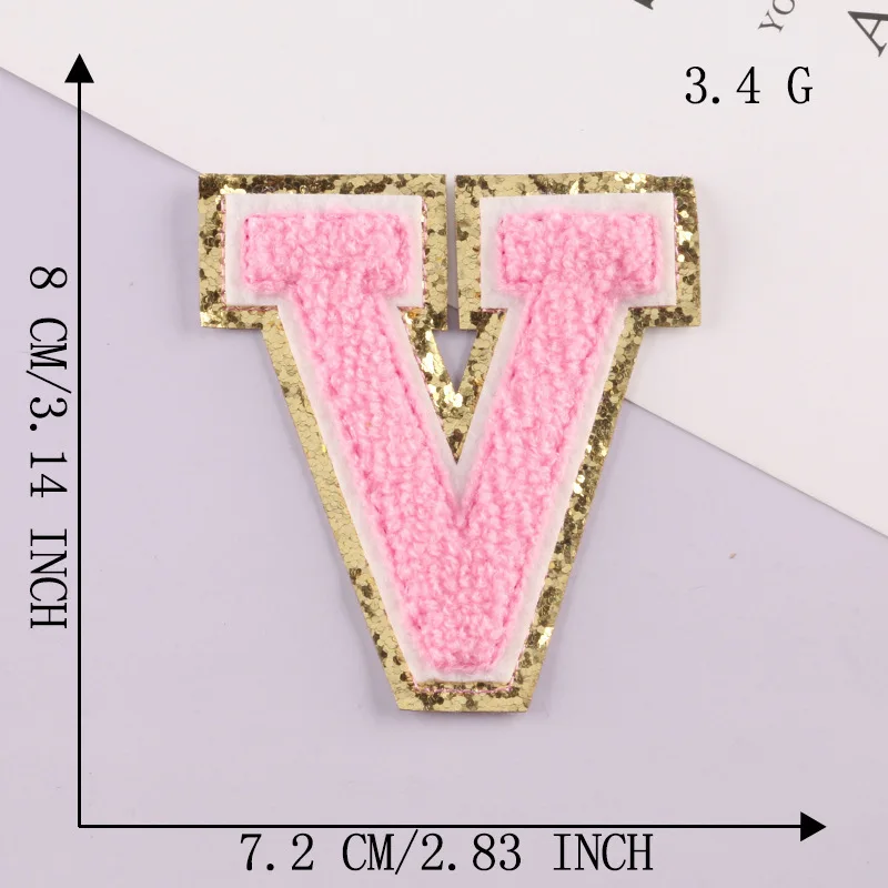 Patch Letters for Clothes - Alphabet Sticky Letter Emblems for DIY Jackets, Bags, and Clothing Projects