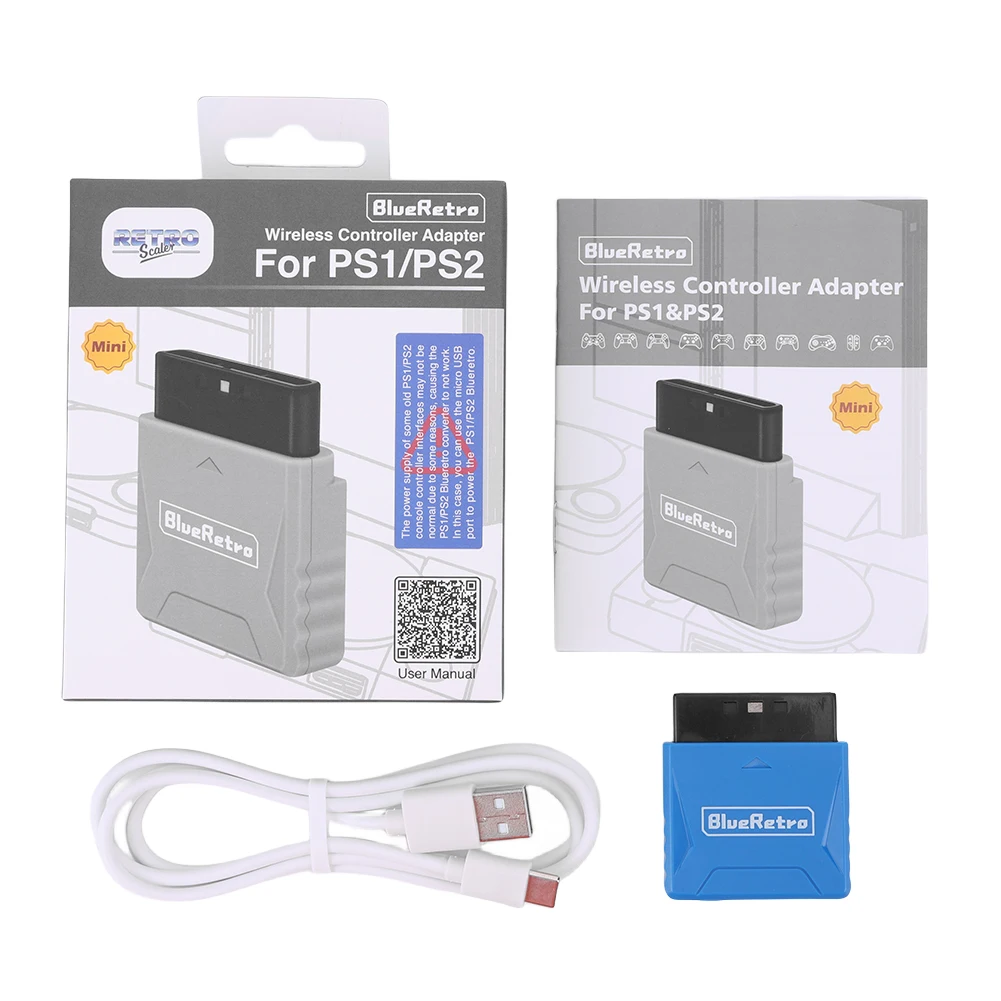 Wireless Controller Adapter For PS1 PS2 Gamepad Mini Receiver Adapters For Switch/8bitdo/PS4/PS5/Xbox One S/Wii Game Controllers