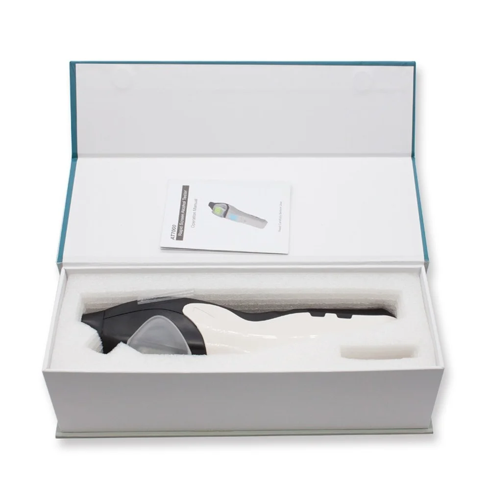 AT7000 Portable Breath Alcohol Tester Quick Response for Police Alcohol Test with Digital LCD Breathalyzer