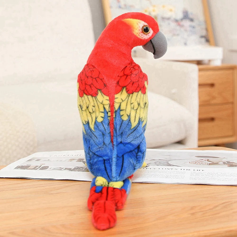Lifelike Bright Colors Parrot Plush Toys Simulation Stuffed