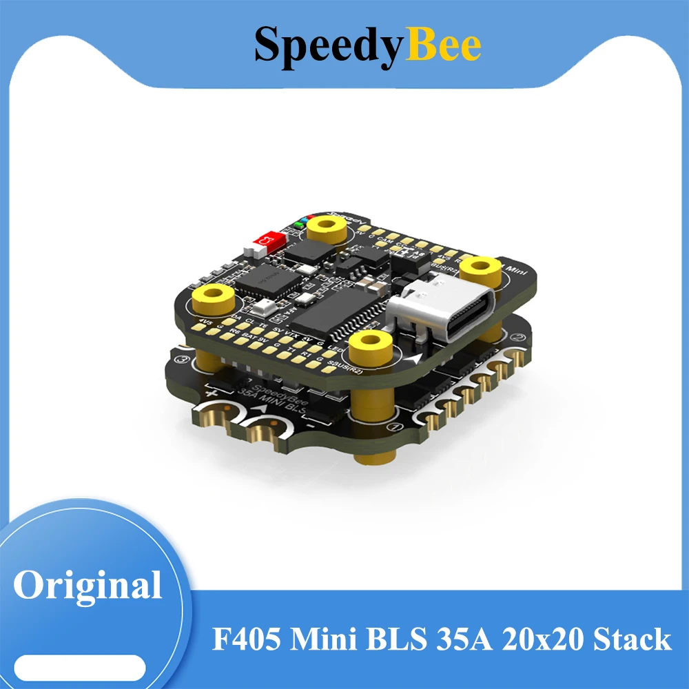 SpeedyBee F405 Mini BLS 35A 20x20 Stack F405 Mini Flight Controller BLS 35A Mini V2 4-in-1 BLHeli_S J-H-40 ESC FPV Free Racing