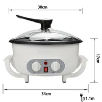 Electric Coffee Bean Roaster Coffee Baked Peanut Beans Baking Stove Popcorn Make Dryer Roasting Machine Grain Drying 6