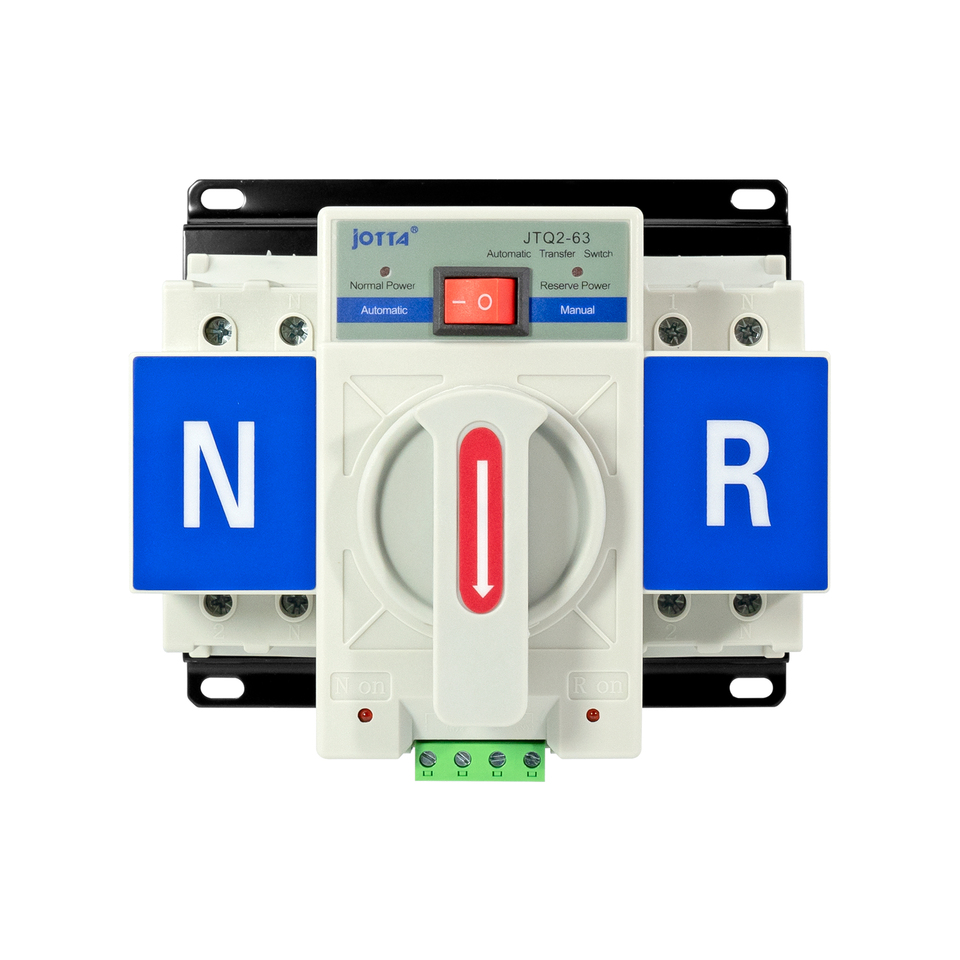 JOTTA ATS Automatic transfer switch 2P 63A 220V 110V 50/60 Hz Dual Power Manual Changeover Switch Miniature Circuit Breaker