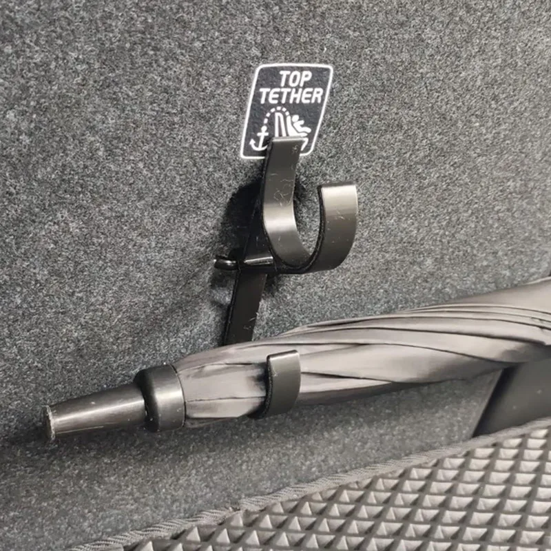 4/2 Stück Auto-Schirmhalter für den Kofferraum, geeignet für alle Autos mit bohrfreier Installation, Pflanzen- und Handtuchhalter für den Autoinnenraum – Detail 5