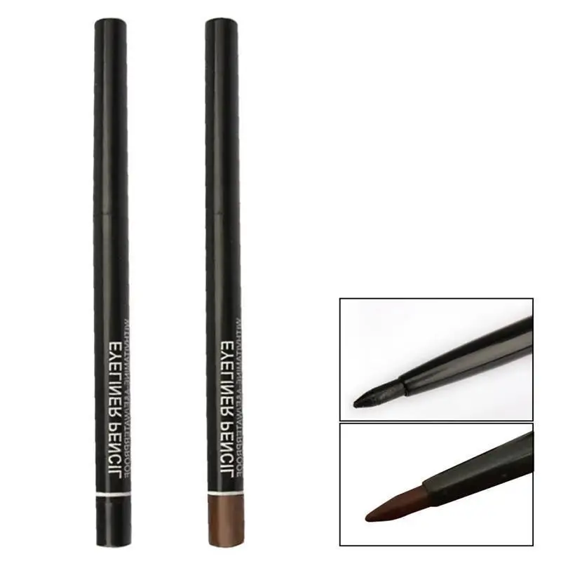 Black Brown Natural Eye Liner Make Up Eyeliner Pencil Waterproof Long Lasting Eyebrow Beauty Pen Cosmetics 1PC