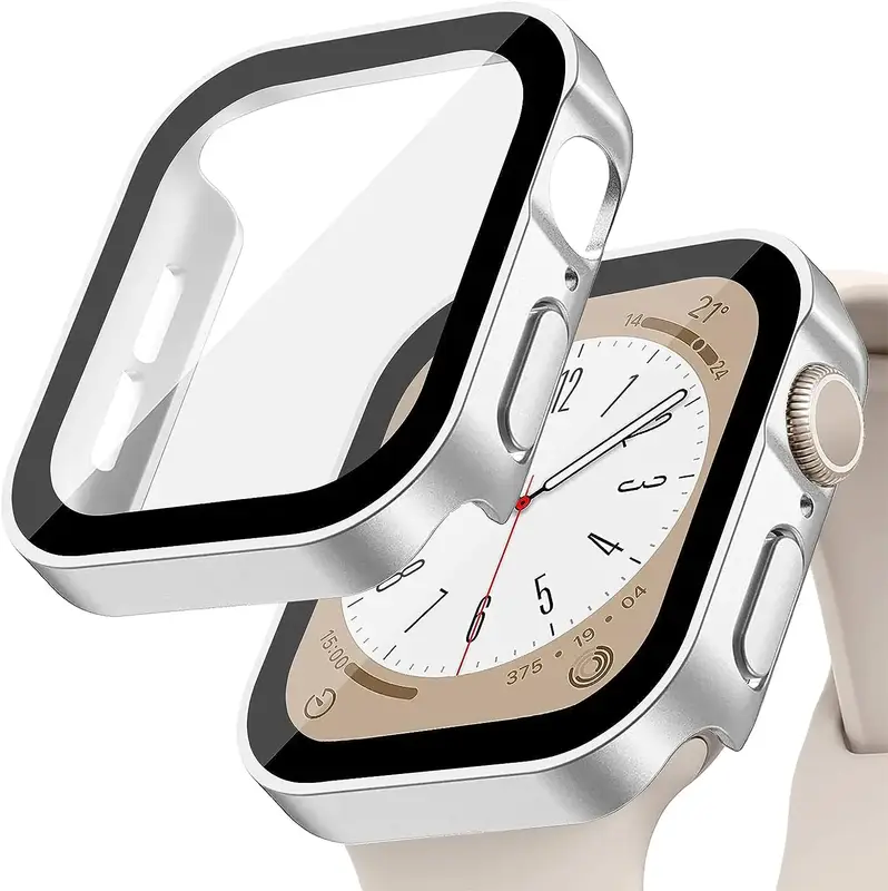 Tempered Glass+Cover For Apple Watch 11 10 9 8 7 46mm 42mm PC Bumper Screen Protector Case iWatch Series 7 6 5 4 SE3 44 40 45mm - Image 20