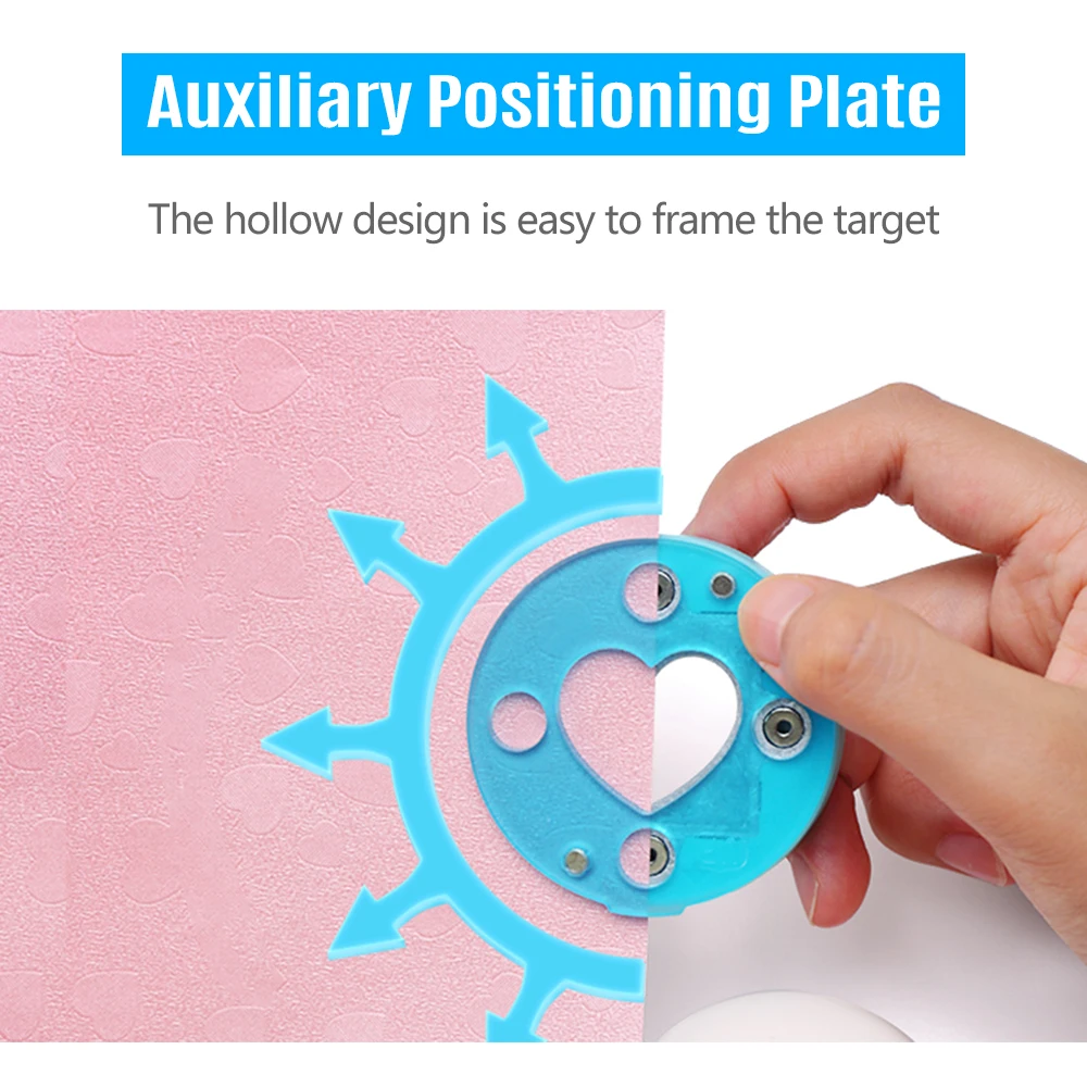 KW-triO Craft Hole Punch Handmade Scrapbook Paper Puncher Scrapbooking Maganetic Punches Crafting Designs for Office Supplies