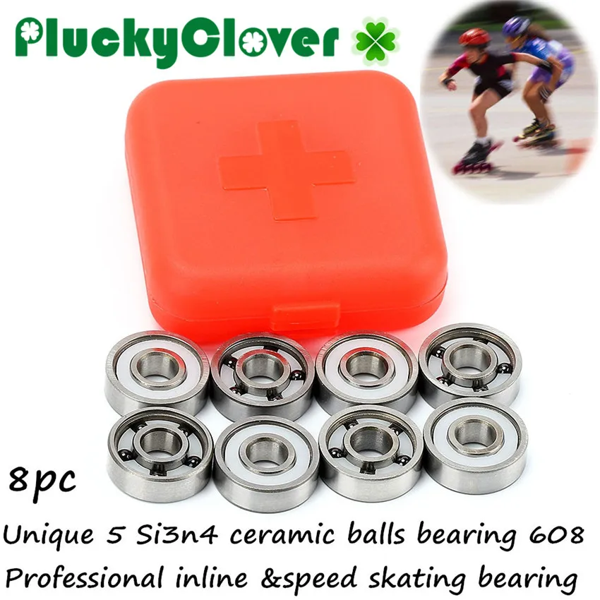Abec11 Innovative Si3n4 Ceramic 5 Balls 608 Roller Skate Bearing Speed Skating Scooter Longboard Skateboard Bearings