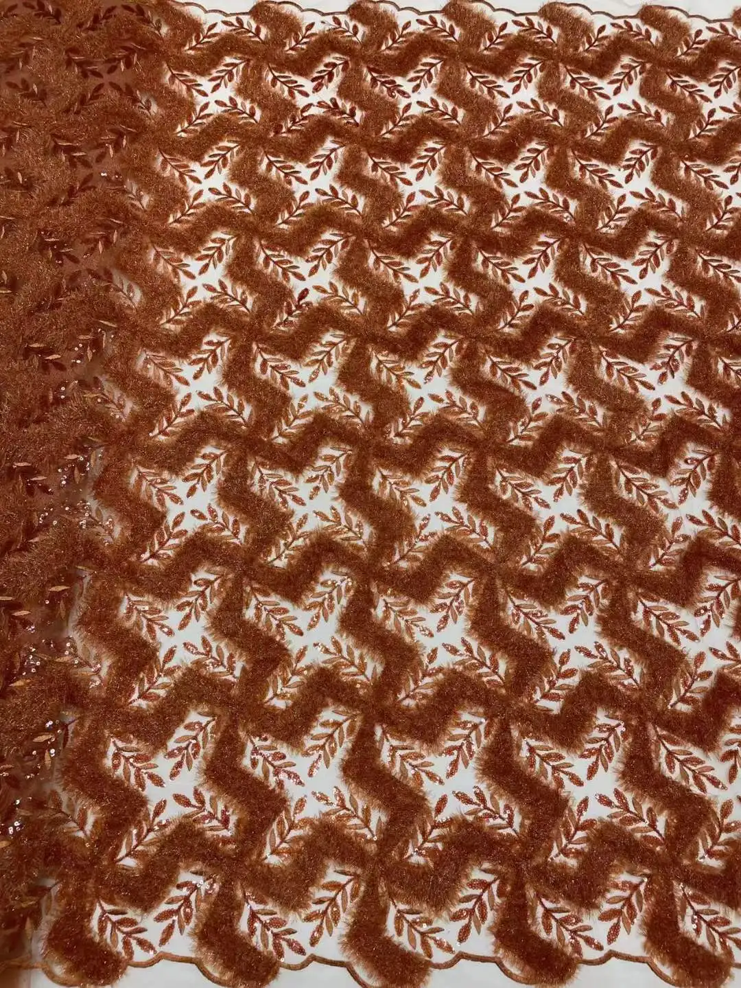 

African Sequins Lace Fabric 2022 French Tulle Mesh for Wedding Party Sewing CDW-533