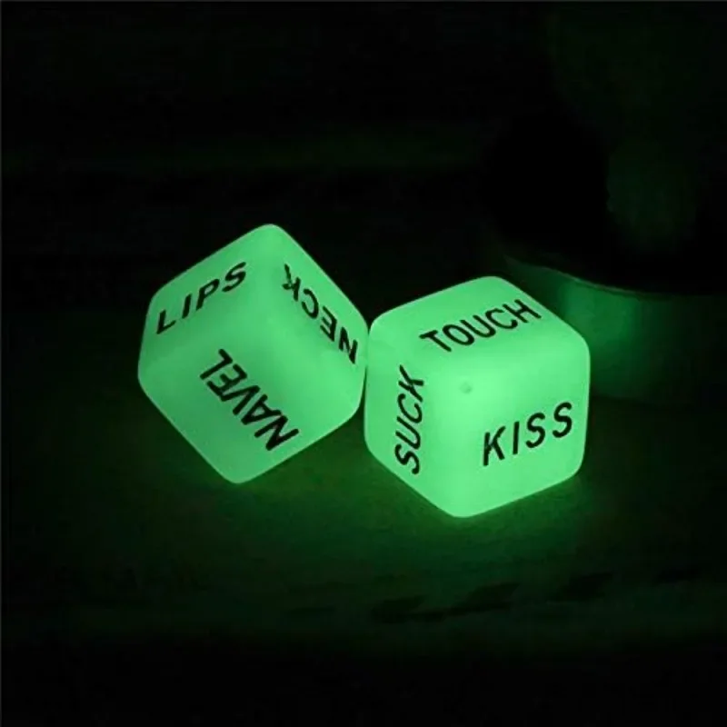 Wedding Rave Accessories Led Party Decorations Halloween Decoration Home Festival Acrylic Plastic Glow-in-the-dark Games Dice