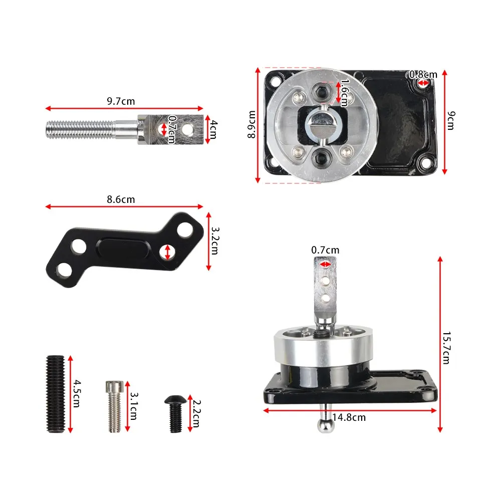 Racing Short Throw Shifter Kit Quick Shift for 83-04 Ford Mustangs Thunderbird Turbo T45 T5 Transmissions