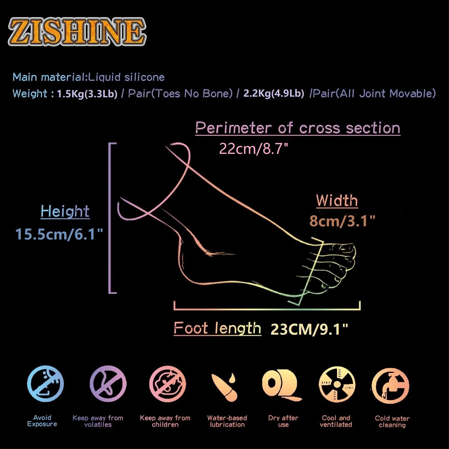 Silicone Female Foot Model Artificial False Nail Practice Mannequin Feet Fetish Shooting Display Props Collecting 1:1 Real Z3725