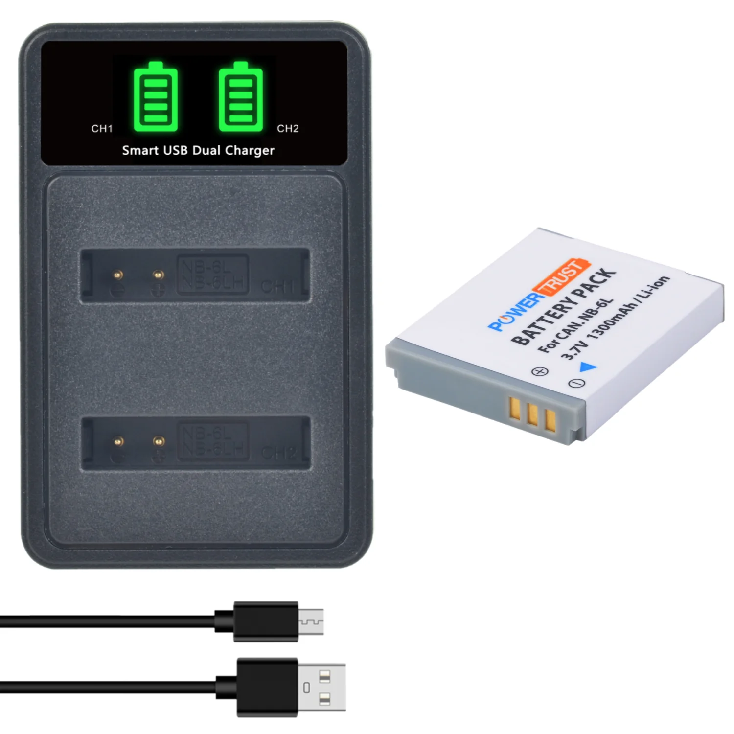 Canon Powershot KWTOUL NB-6L/NB-6LH CB-2LY Battery Charger