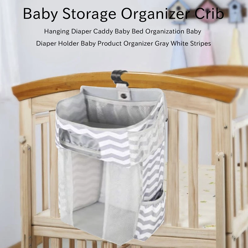 Hanging Diaper Caddy Baby Bed Organization Baby Diaper Holder Product Organizer