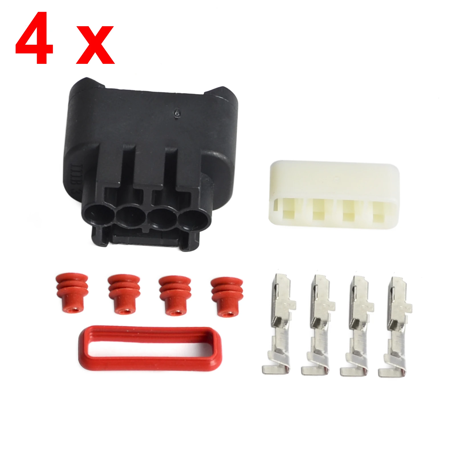 4 Sets Denso Ignition Coil Plug Connector Kit 9098011885 For Toyota