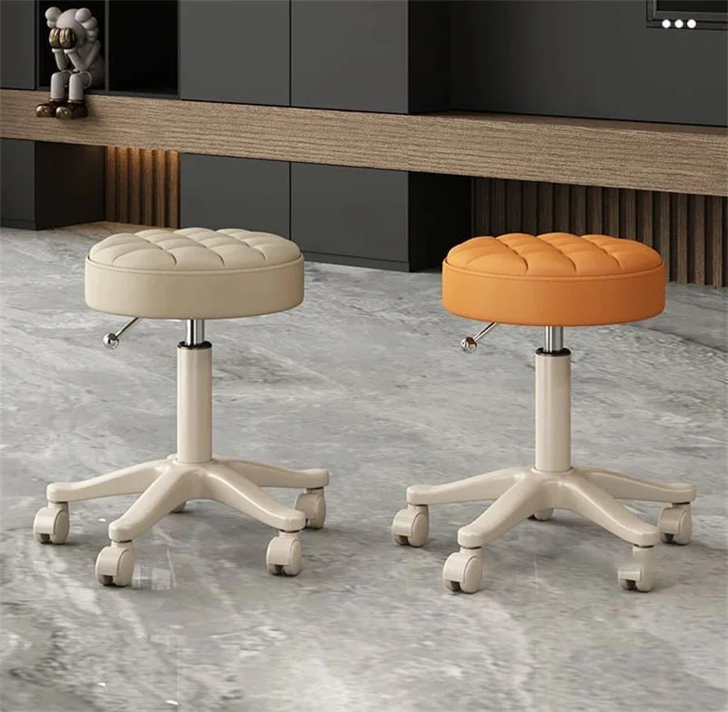 Description Picture 6 of itemLight Luxury Barber Chairs Simple Lifting Pulley Manicure Large Work Chairs Beauty Salon Special Stool Home Back Makeup Chair