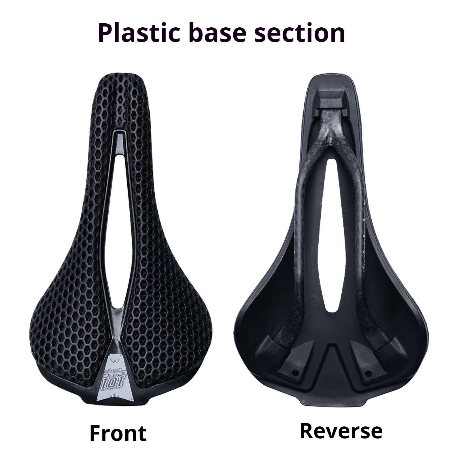 Bicycle Saddle ENLEE Bicycle 3D Printed Saddle Ultralight Carbon Fiber Road Mountain Bike Nylon Cushion Comfortable 3D MTB Saddle Seat