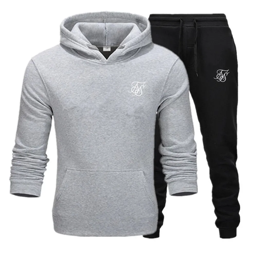 Men Autumn Spring Sporting Sweatshirt Sweatpants Tracksuit