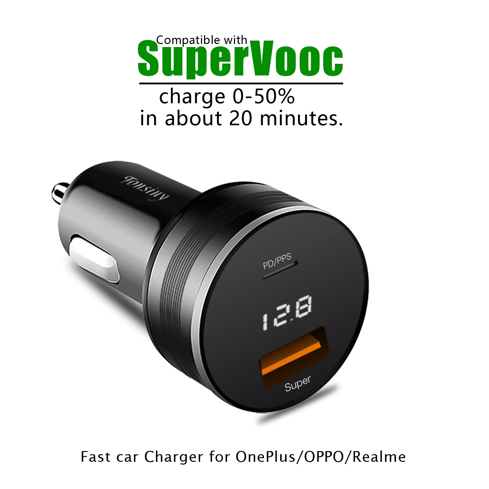 Caricabatterie USB Realme SuperVOOC 80W Bianco Caricabatterie USB Realme SuperVOOC 80W Bianco