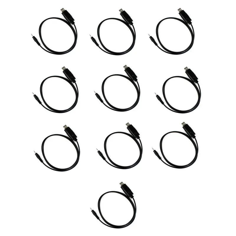 Lot 10pcs 1 Pin 2.5mm USB Programming Cable for MOTOROLA GP88S GP3688 GP2000 CP200 P040 EP450 Radio Walkie Talkie Accessories type d walkie talkie accessories earpiece for motorola p040 p080 p110 p1225 p1255ls p200 two way radio earphone