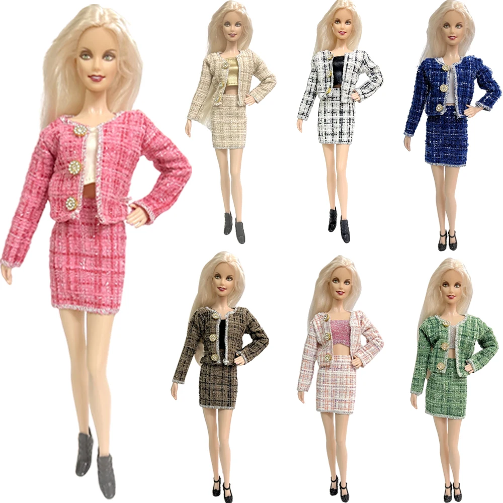 Dress Fashion Outfit Casual Wear Clothing Skirt Clothes for Barbie Doll Accessories Dollhouse Toys