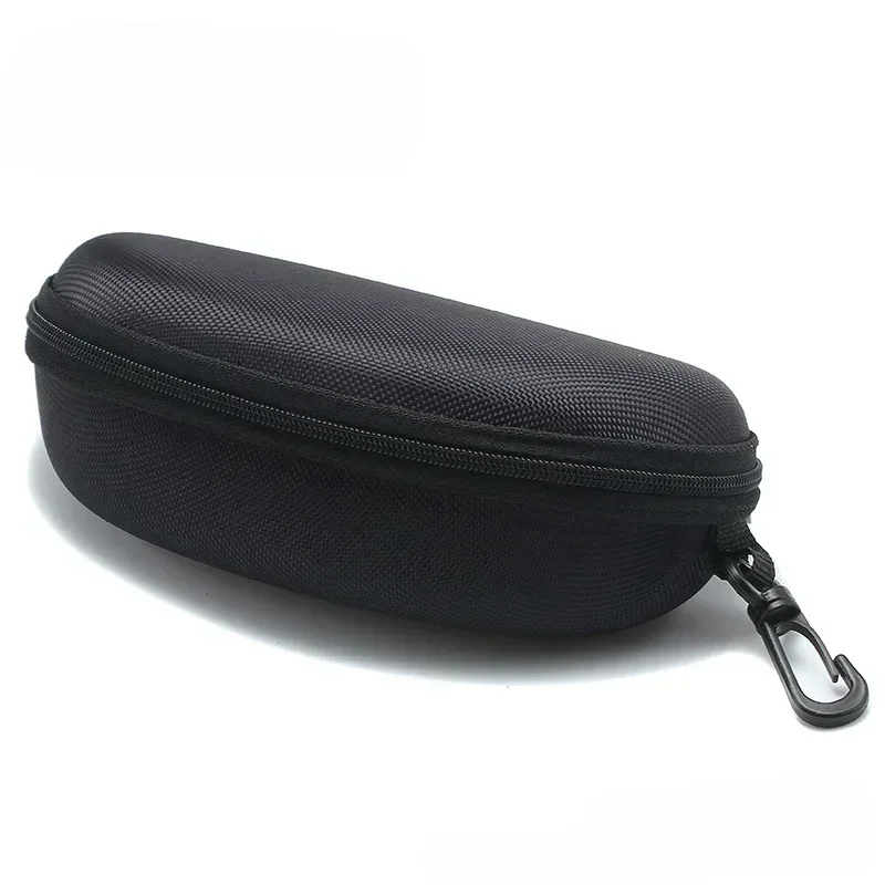 Portable Zipper Carabiner Sunglasses Protector Box Hard Eye Glasses Case Travel Pack Glasses Case Eyewear Accessories With Hook sunglasses case