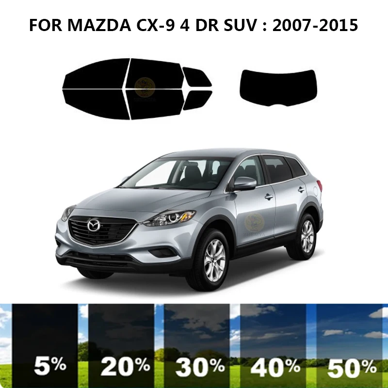 

Precut nanoceramics car UV Window Tint Kit Automotive Window Film For MAZDA CX-9 4 DR SUV 2007-2015