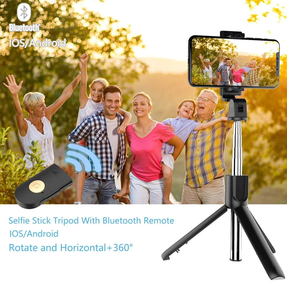 Selfie Stick tripode Bluetooth celular iPhone Android