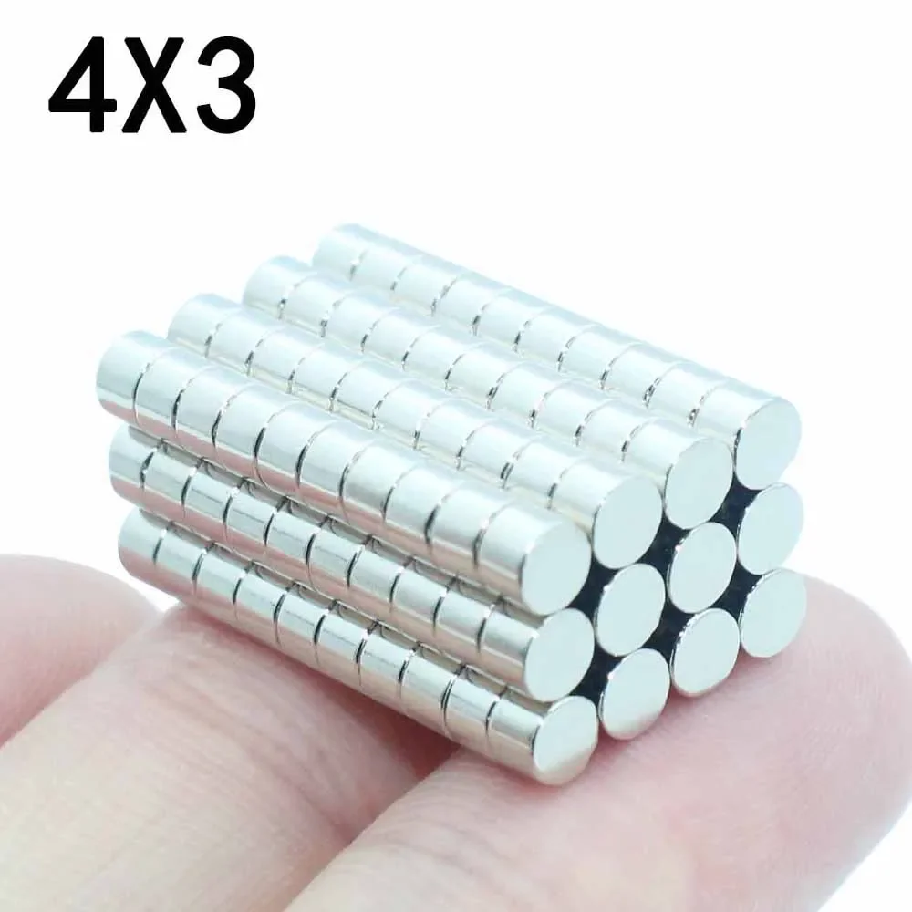 

20/50/80/100/120 Pcs 4x3 Neodymium Magnet 4mm x 3mm N35 NdFeB Round Super Powerful Strong Permanent Magnetic imanes Disc 4*3