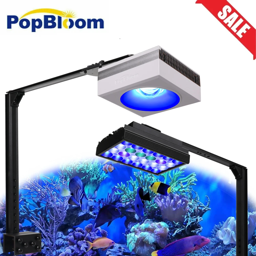 PopBloom 수족관조명 어항등 수족관 Led 조명 램프 수족관 바닷물 Led 조명 수족관 Led 해양 수족관 암초 산호 물고기 탱크 빛  어항조명 led수족관조명 어항 led 어항 led 조명