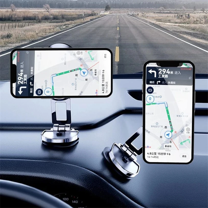 Support Magnetique Telephone Voiture Pliable Aimant Téléphone Voiture avec  Base Pliable 360° Universel Porte Portable