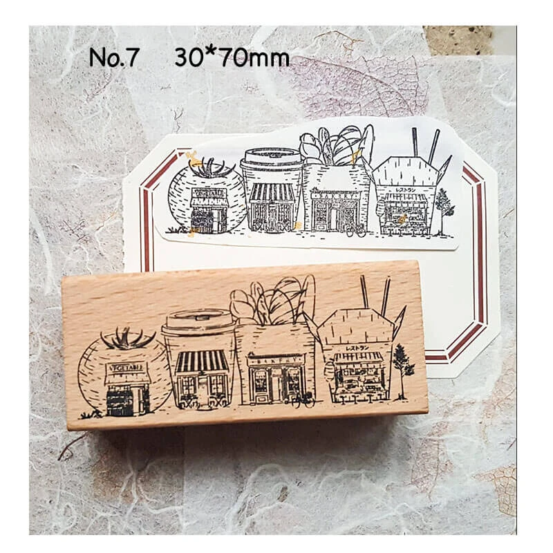 Wooden Stamps Journaling Bullet Journal Wooden Stamp Wood Bullet