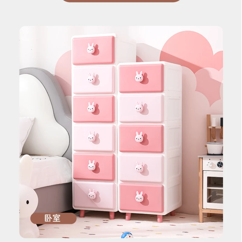 Cute Children Nightstands Nordic Pink Korean Children Nightstands Corner Cabinets Nachtkastje Kids Bedroom Furniture YN50CN