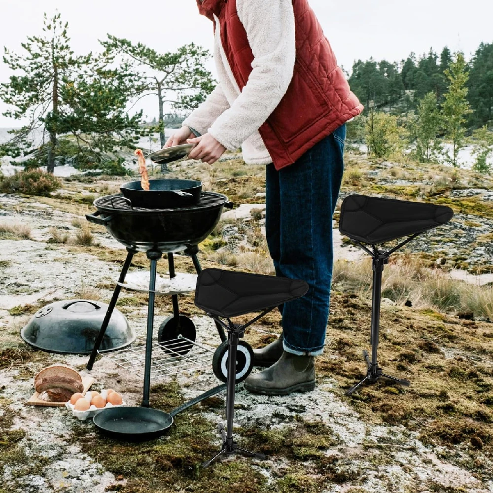1PCS 접이식 야외 캠핑 의자 휴대용 삼각대 좌석 낚시 하이킹 대기열용 경량 접이식 의자