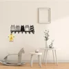 Cute Cat Decorative Hook, 7 Hooks Key Hook Rack, Modern Coat Rack, Cat Decor Wall Mounted Coat Rack Coat Hanger Key Holder 5