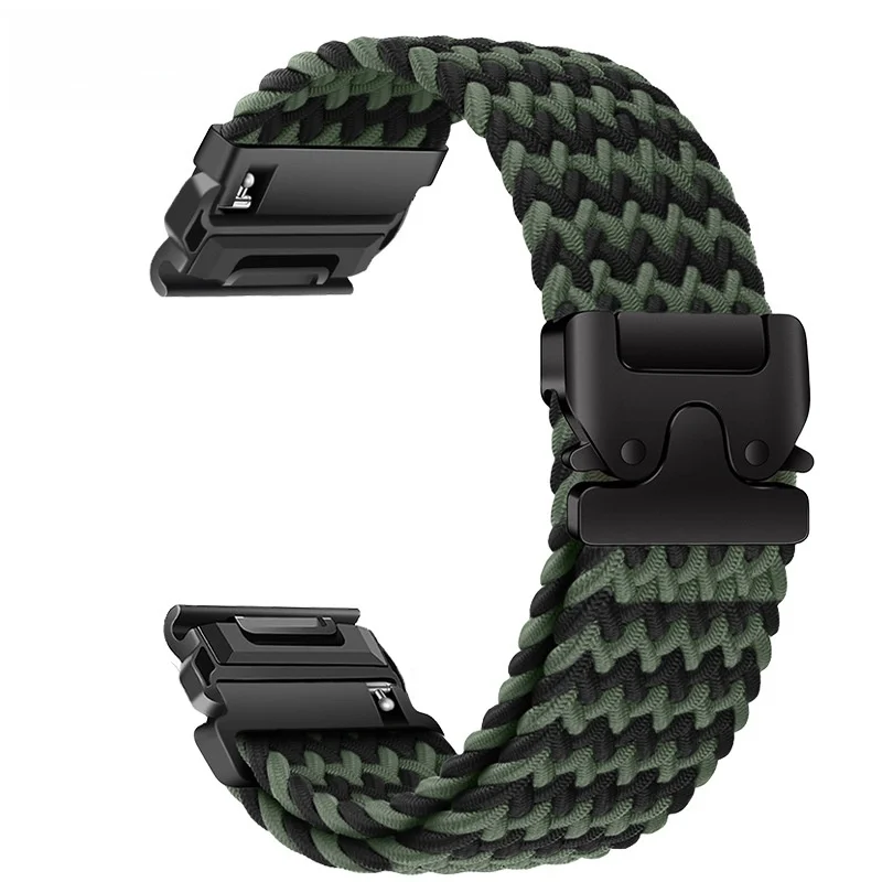 Durable Braided Nylon Watch Strap with Loop Design