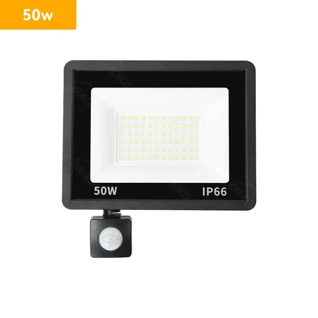 Outdoor Waterproof LED Motion Sensor Spotlight - Adjustable Wattage and Detection