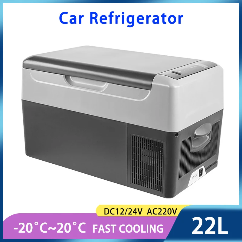 22L Frigorifero Per Auto Alpicool 12V/24V Mini Frigorifero Compressore Portatile Ice Box Veicolo Camion 220V Uso Domestico Campeggio Congelatore