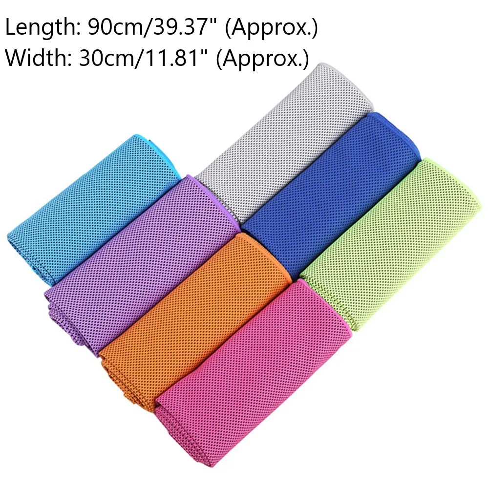 30x90cm Exercise Cooling Towel Outdoor Quick Dry Water Absorbent Instant Ice Cold Cooling Towel Sports Yoga Washcloth