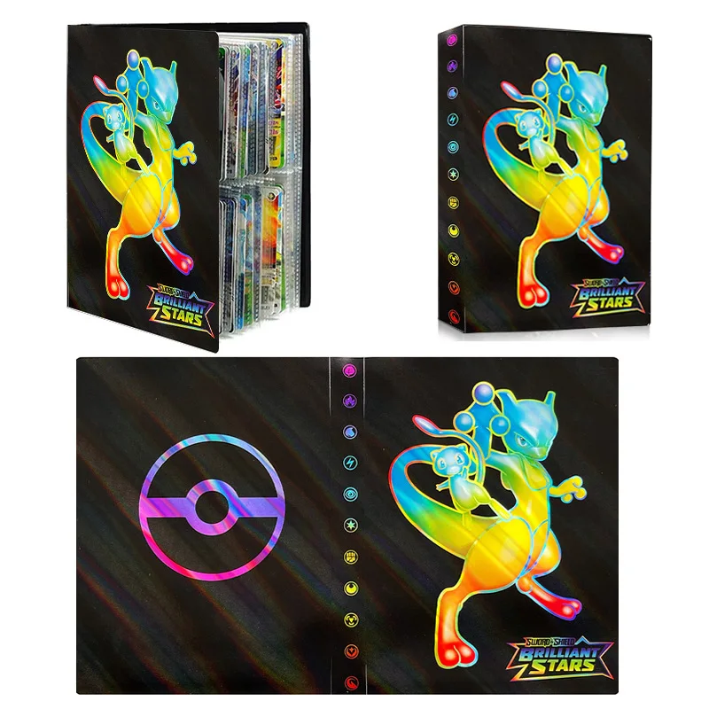 thumbnail image 1 of New 2024 Cards Album 4/9 Protector 240/432 Card Book Map Letters Holder Binder Cartoon Charizard VMAX GX Collection Folder Eevee, 1 of 5