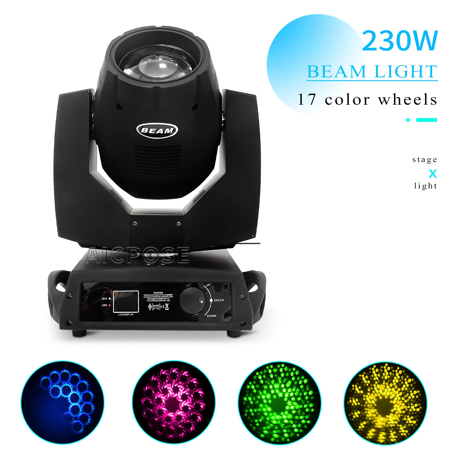 Spedizione Veloce 230W 7R Moving Head Light Touch Screen Beam Moving Head Light Per Dj Disco Dance Floor Night Club Party