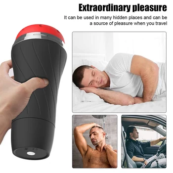 Male Masturbator Automatic Realistic Vagina Pussy Sex Toys for Men Stroker Vibrating Masturbating Machine Toys for Adults 18 5