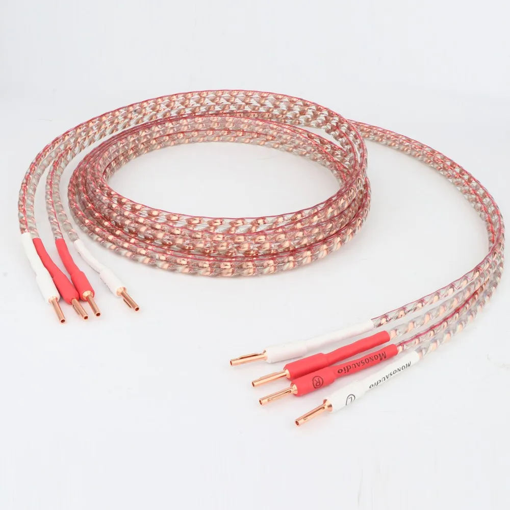 1 Pair YARBO VS903 Flat Speaker Audiophile Cable HIFI Loudspeaker Cable