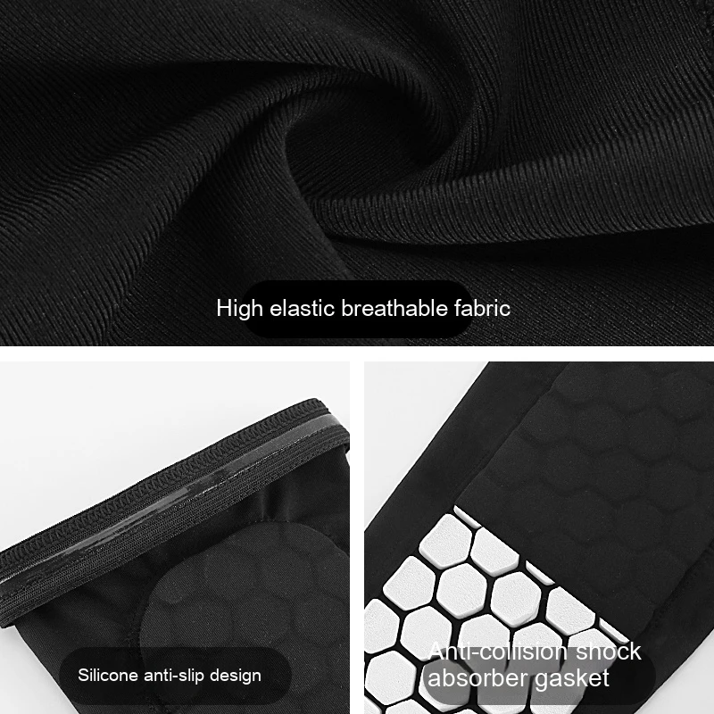 Shin Protector 1/3 Pcs Leg Sleeves Shin Guards Shockproof Honeycomb Nylon Support Sock Shin Protector Soccer Gear Soccer Shields Sports Legging