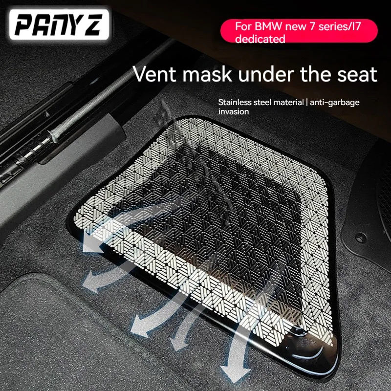 2 PCS Door audio horn cover sliver Dust protection cover for BMW 7 series i7 G70