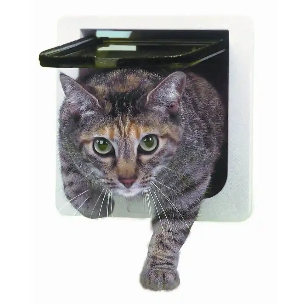 US 7.5 x 10.5 Large Chubby Kat Pet Door with Rigid Flap